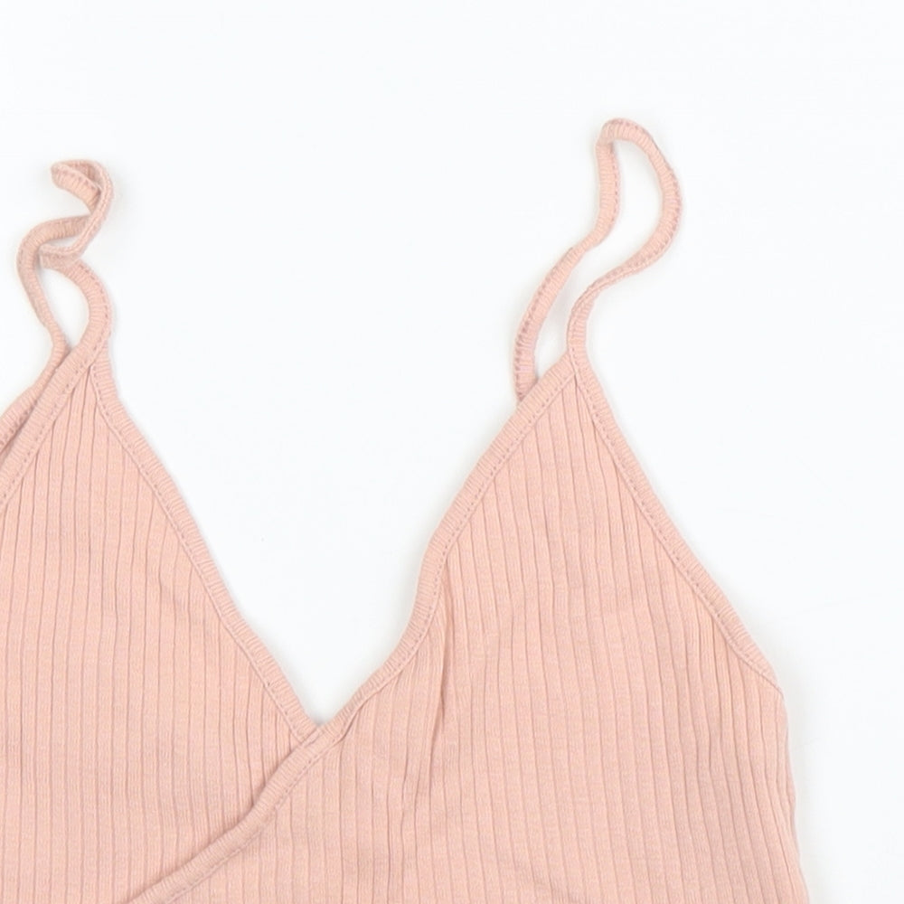 Topshop Womens Pink   Camisole Tank Size 10  - Cropped