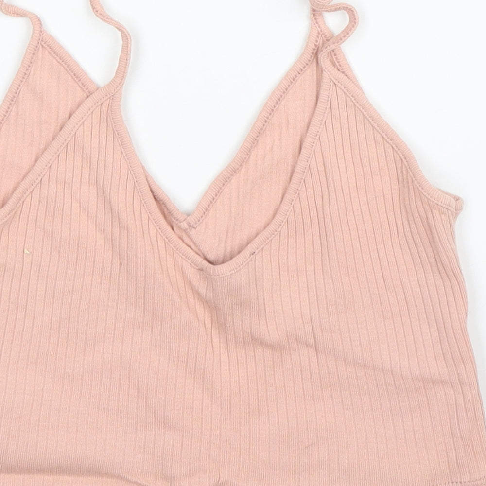 Topshop Womens Pink   Camisole Tank Size 10  - Cropped