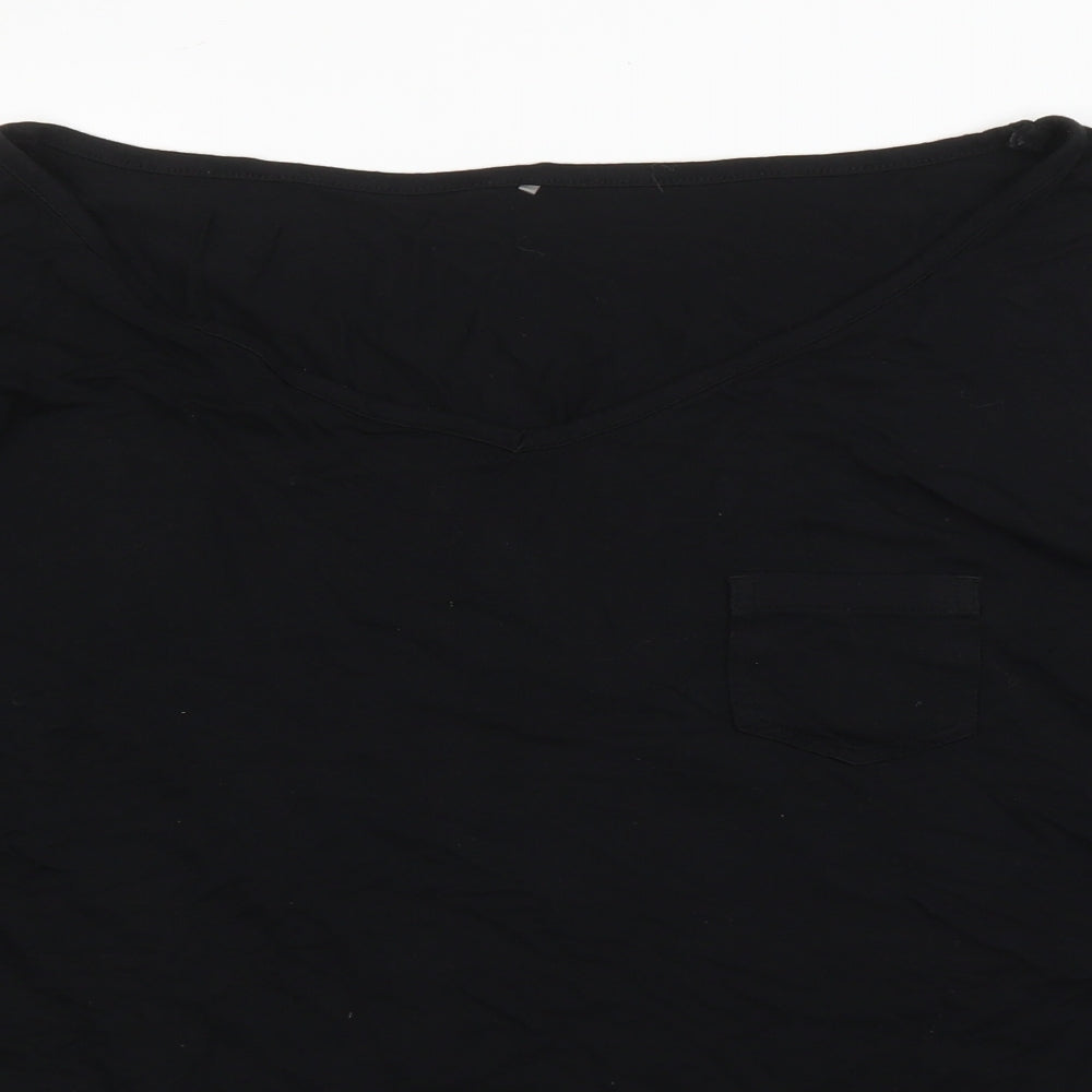 George Womens Black   Basic T-Shirt Size 20