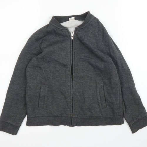 H&M Girls Grey   Full Zip Jumper Size 7 Years