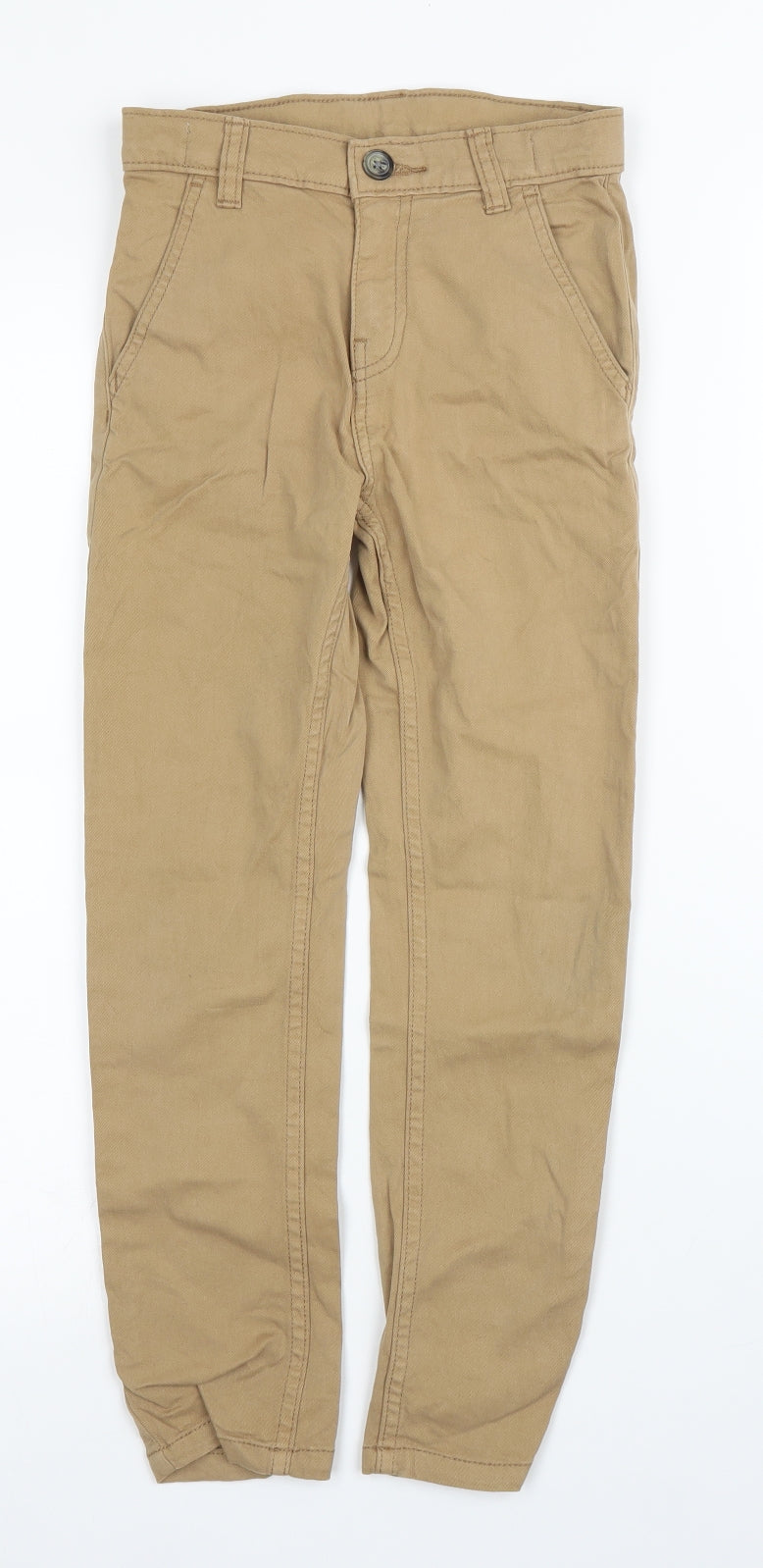 TU Boys Beige  Denim Chino Trousers Size 7 Years