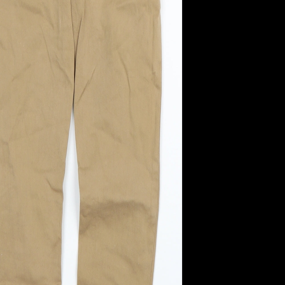 TU Boys Beige  Denim Chino Trousers Size 7 Years