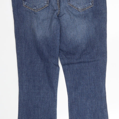 Dorothy Perkins Womens Blue  Denim Bootcut Jeans Size 12 L26 in