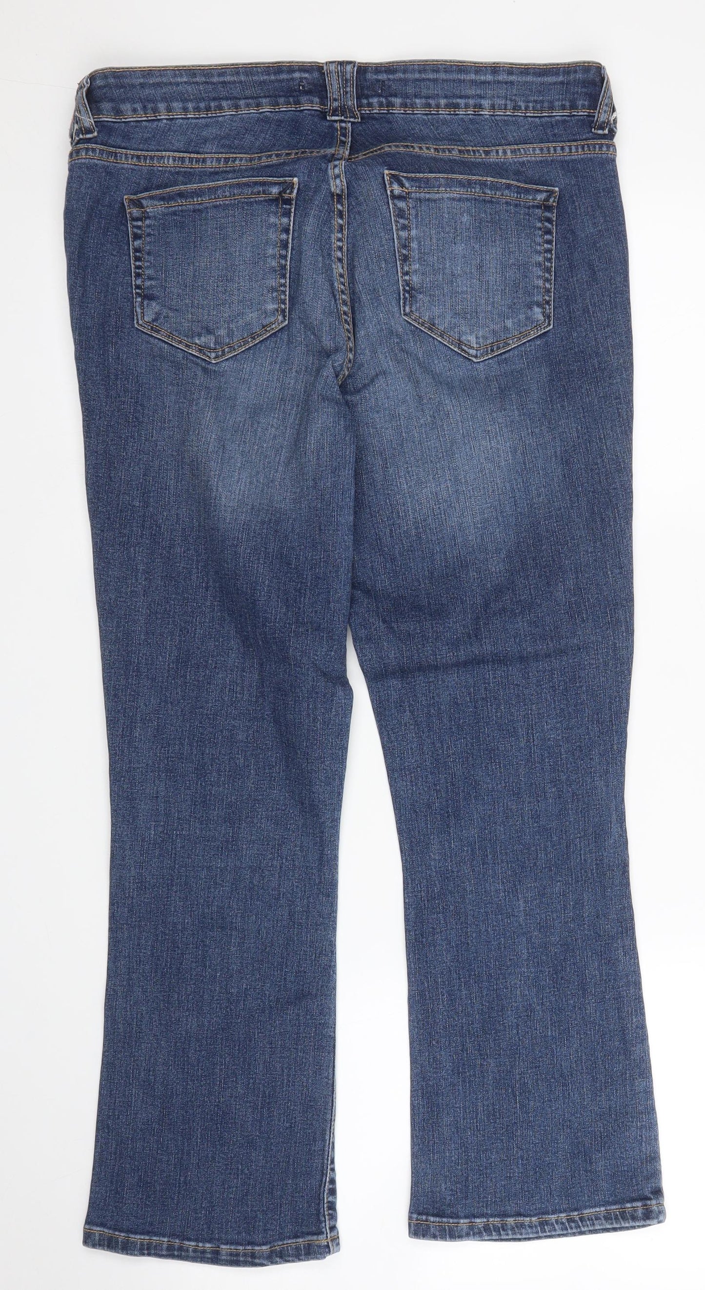 Dorothy Perkins Womens Blue  Denim Bootcut Jeans Size 12 L26 in