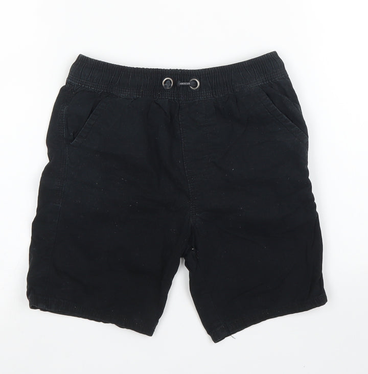 George Boys Black Bermuda Shorts Size 6 Years