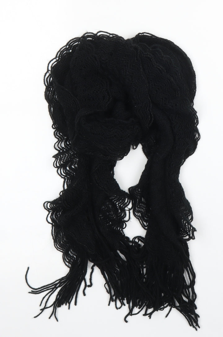 Preworn Unisex Black Scarf