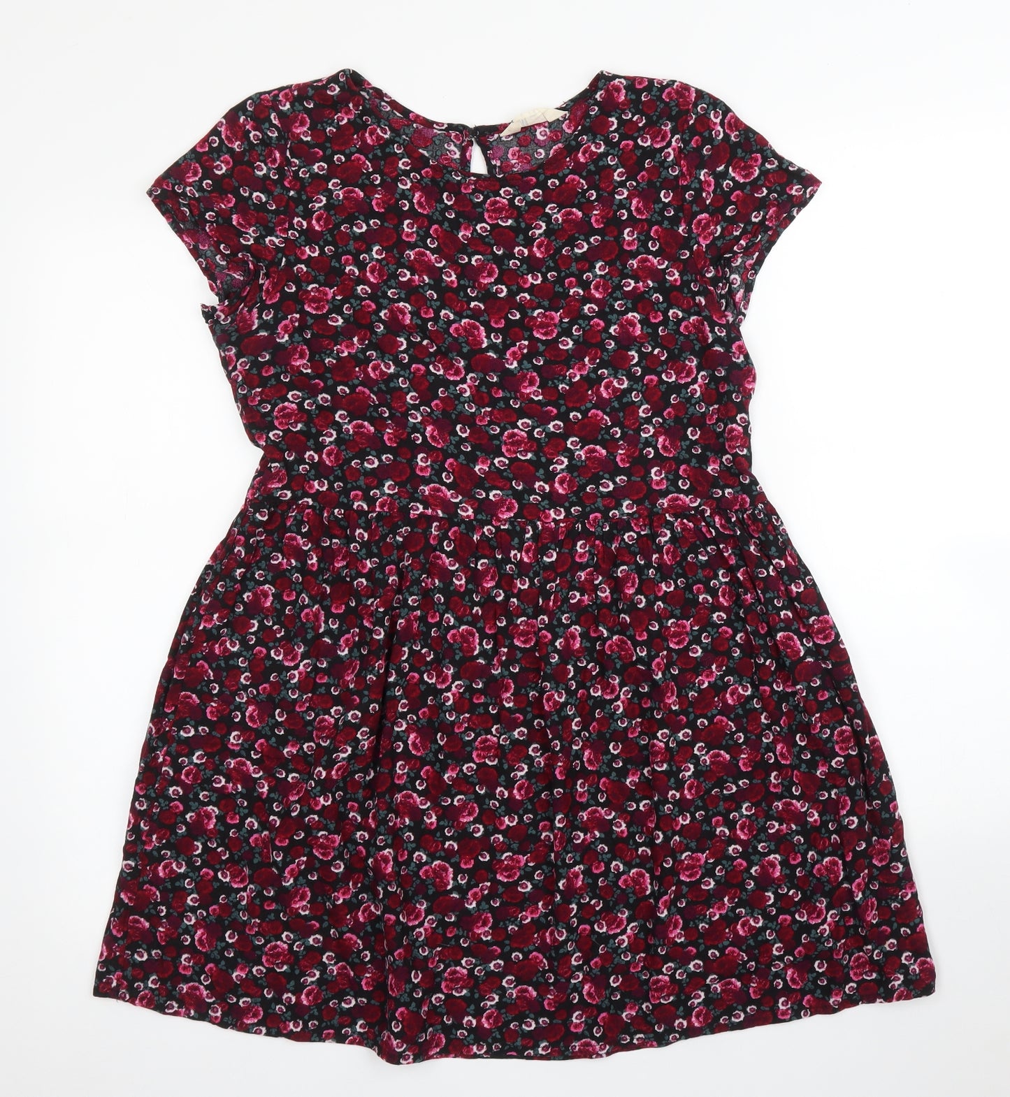 H&M Girls Purple Floral  A-Line  Size 13 Years