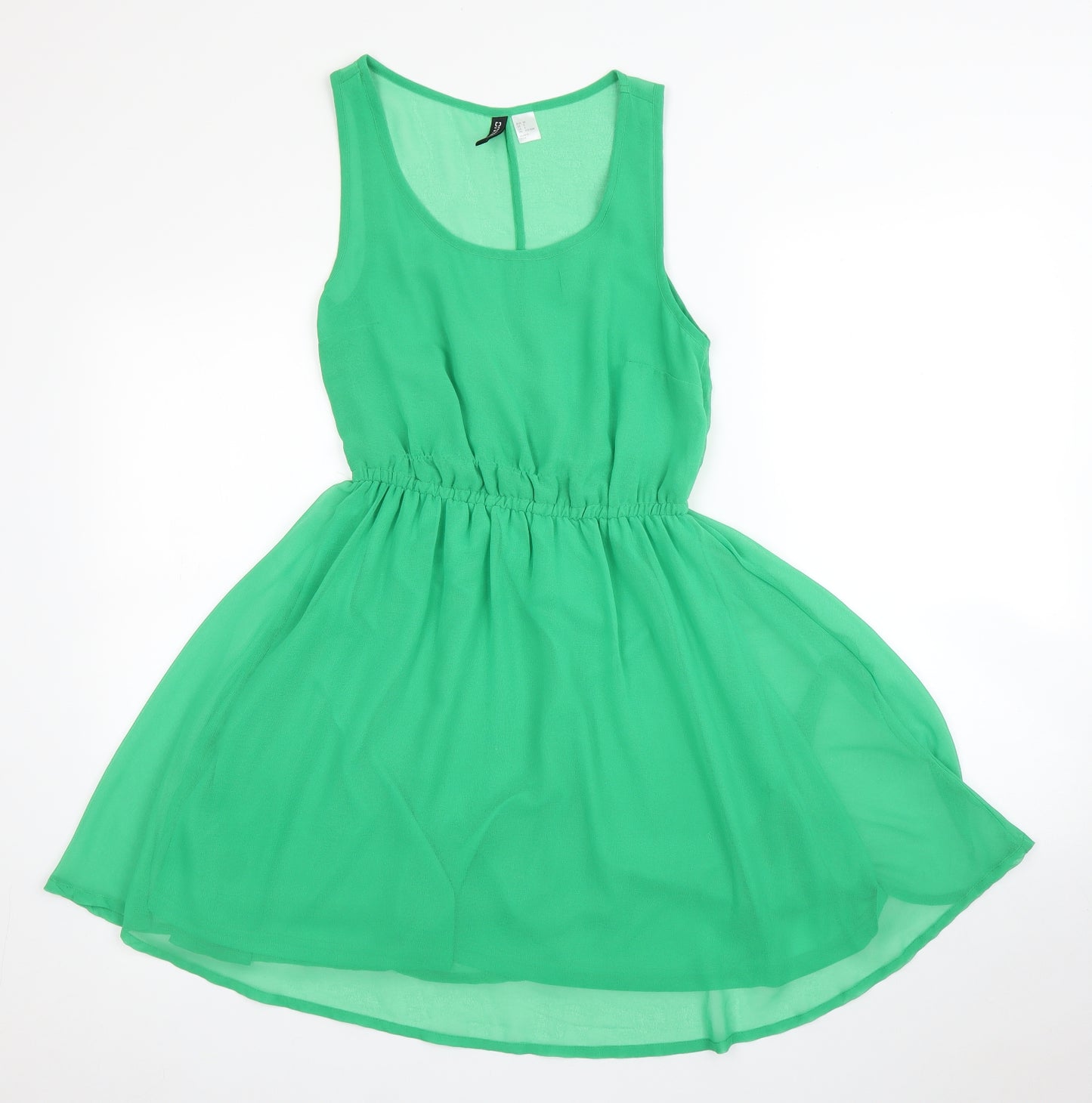H&M Womens Green   Fit & Flare  Size 8
