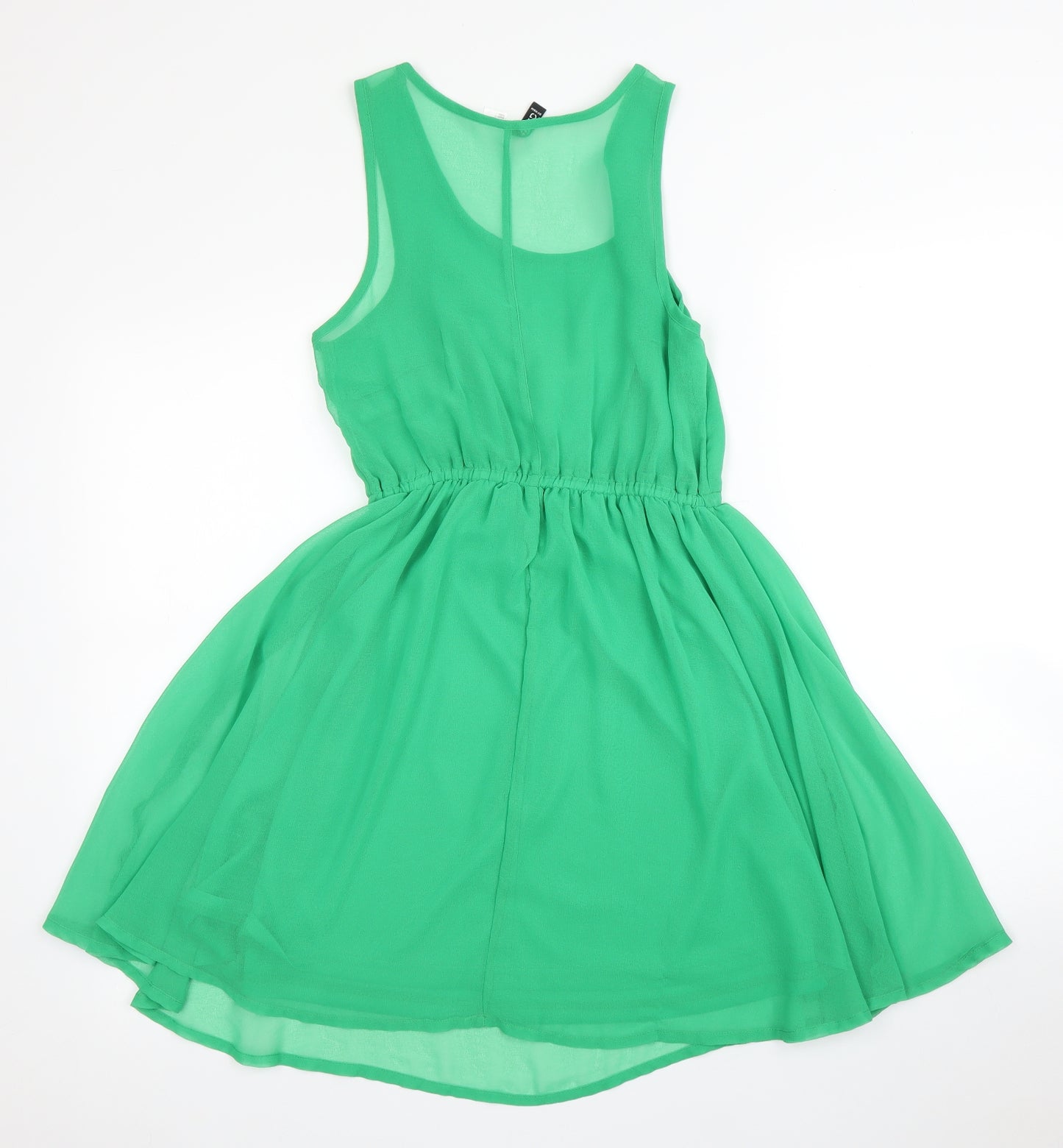 H&M Womens Green   Fit & Flare  Size 8