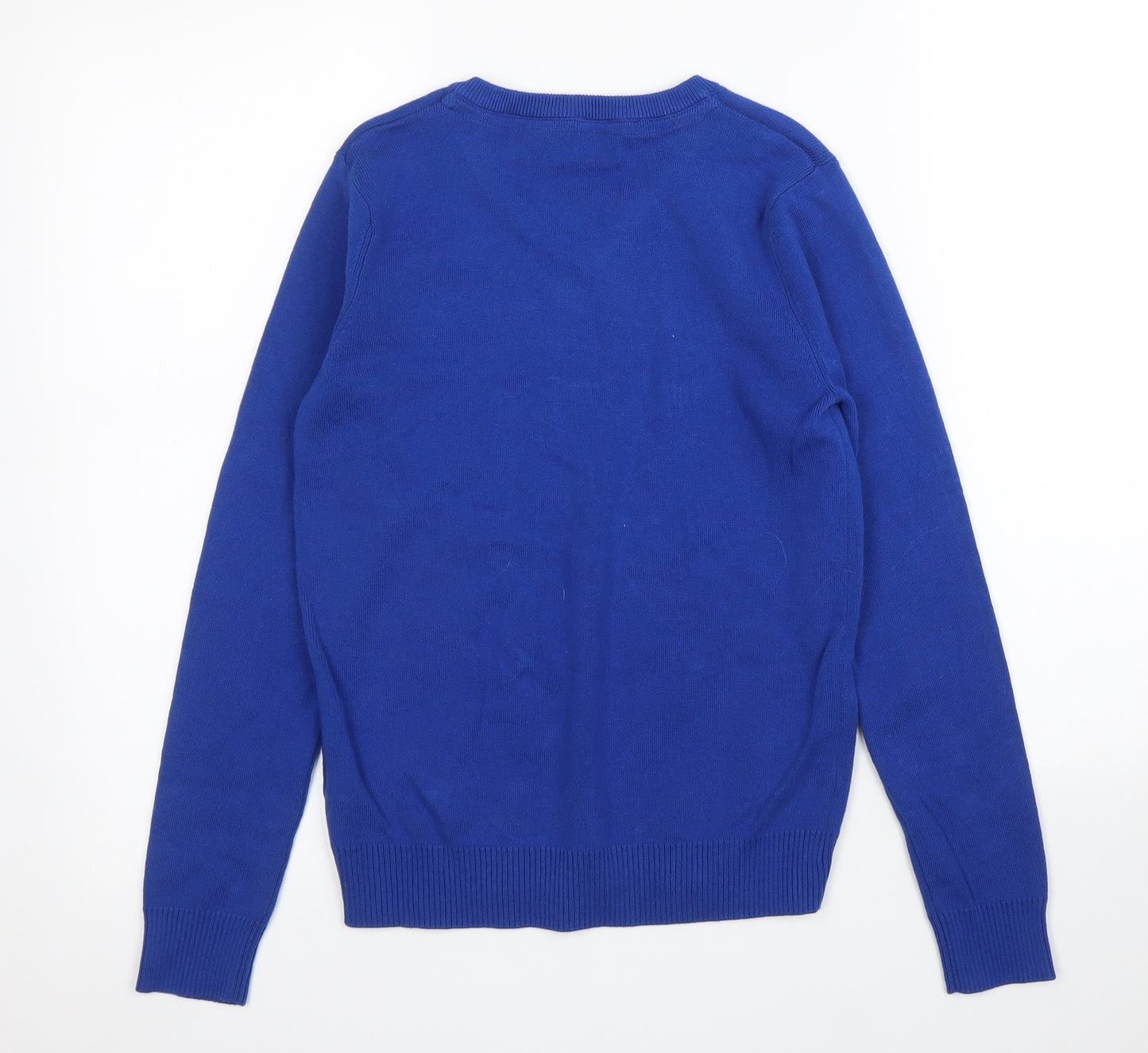 M&S Boys Blue   Pullover Jumper Size 10 Years