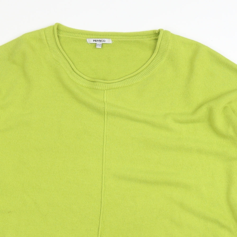Pep&Co Womens Green   Pullover Jumper Size 20