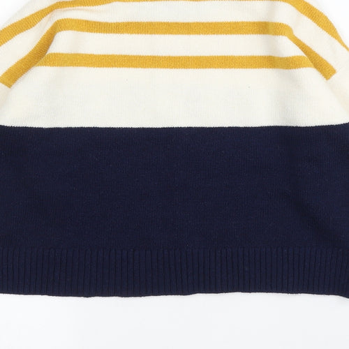 Matalan Girls Blue Striped  Pullover Jumper Size 12 Years