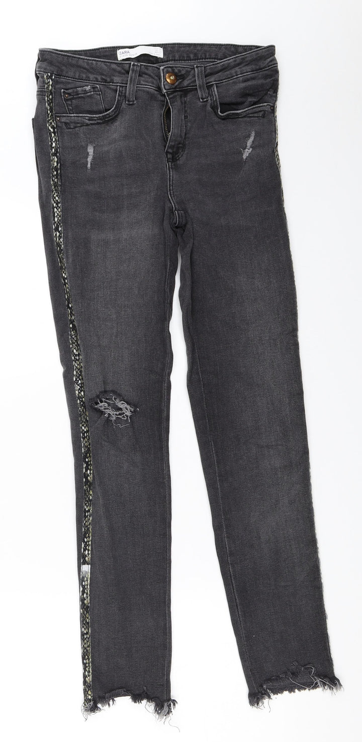Zara Womens Black Skinny Jeans Size 36 L27 in