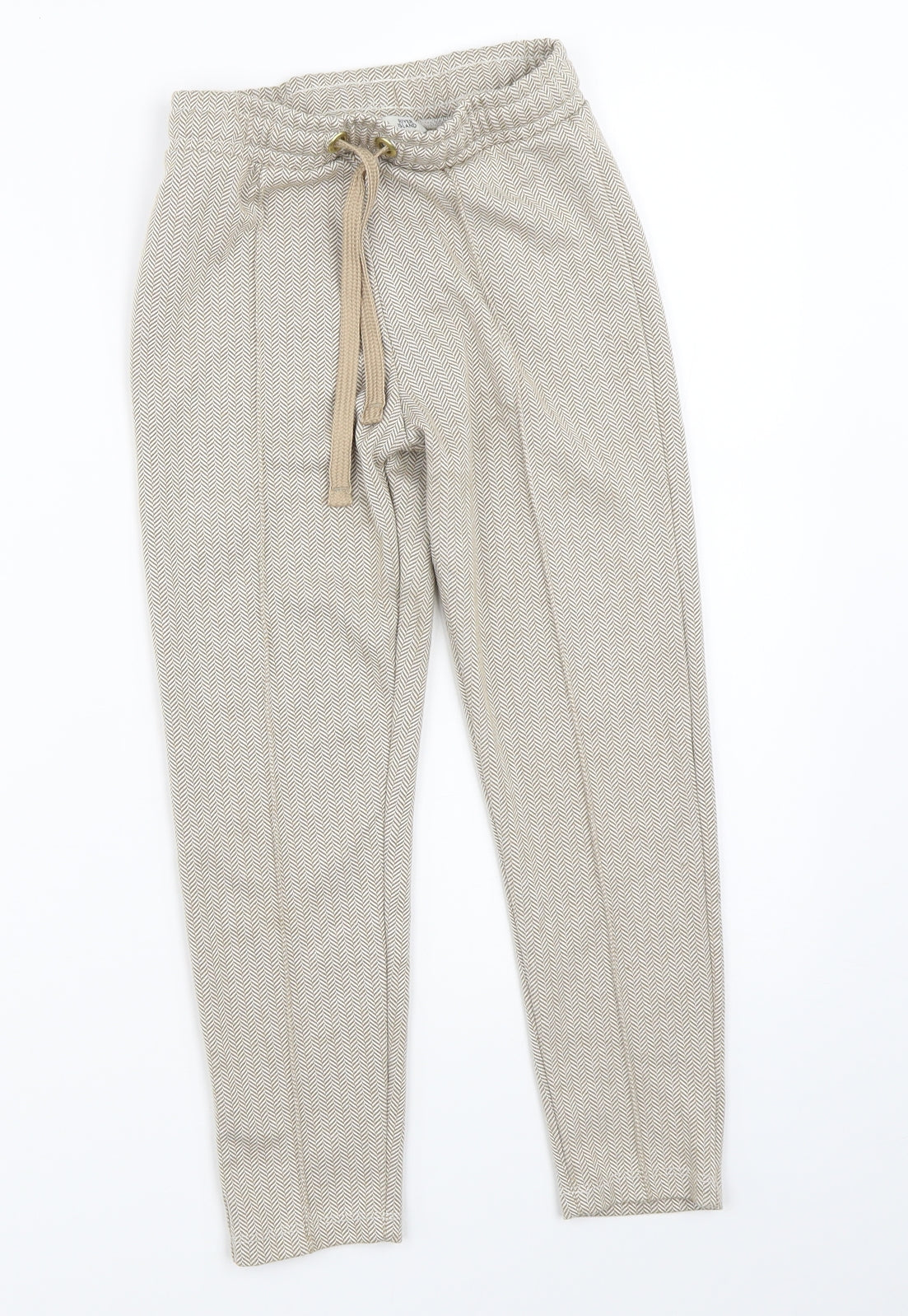 River Island Boys Beige   Capri Trousers Size 7-8 Years