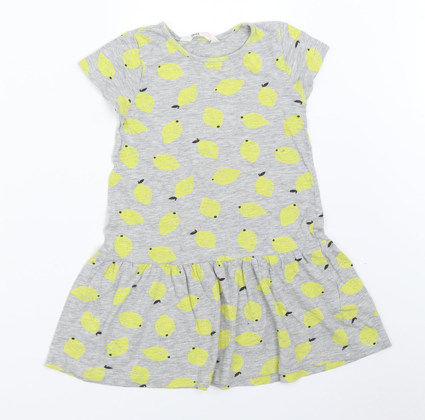 H&M Girls Grey   Fit & Flare  Size 3-4 Years