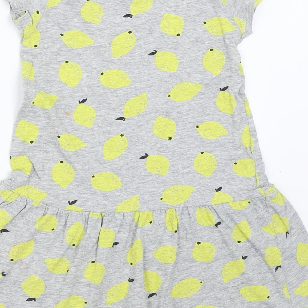 H&M Girls Grey   Fit & Flare  Size 3-4 Years
