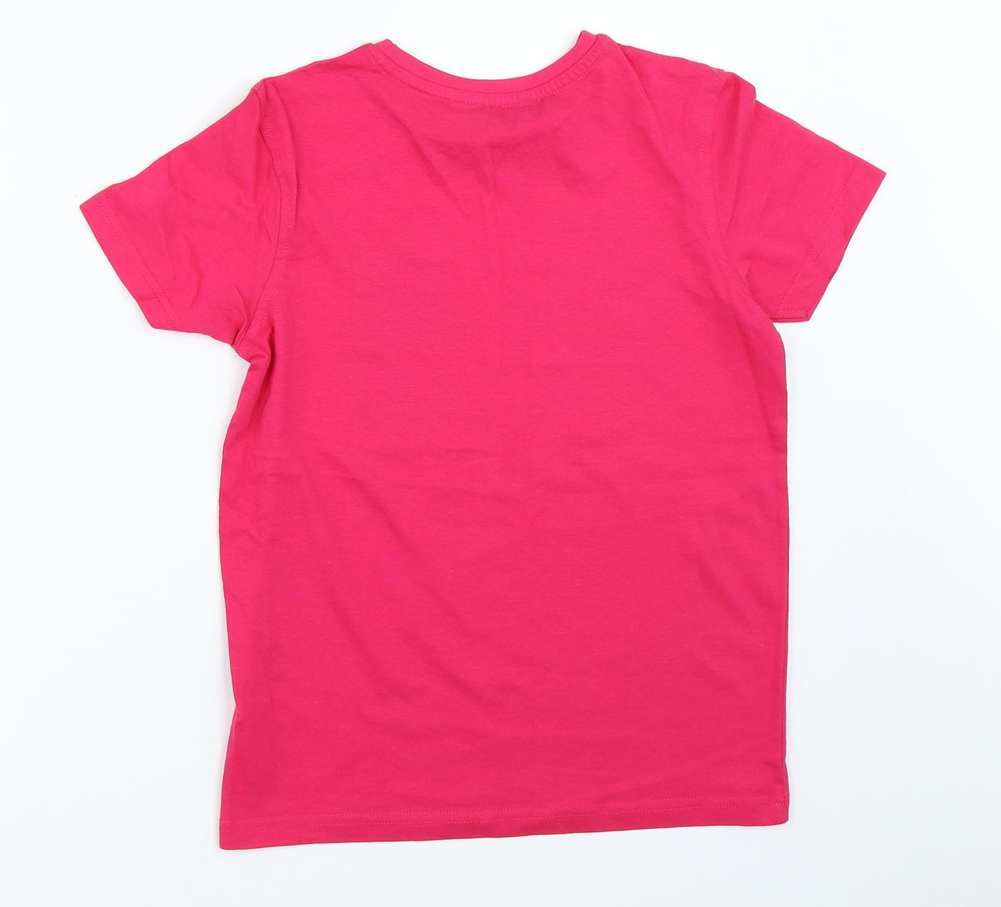George Girls Pink   Basic T-Shirt Size 8-9 Years