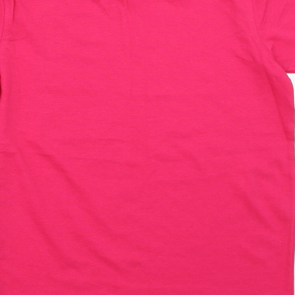 George Girls Pink   Basic T-Shirt Size 8-9 Years
