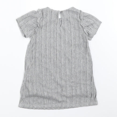 United Colors of Benetton Girls Silver   Basic Blouse Size 2 Years