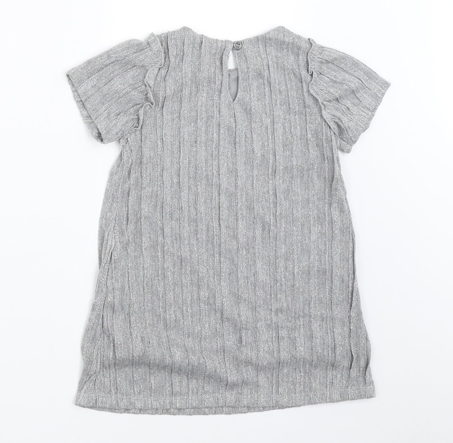United Colors of Benetton Girls Silver   Basic Blouse Size 2 Years