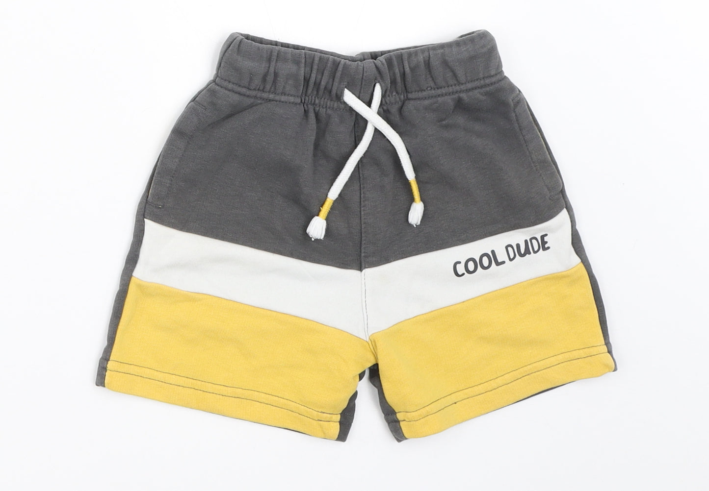 George Boys Grey   Cropped Trousers Size 18-24 Months  - shorts