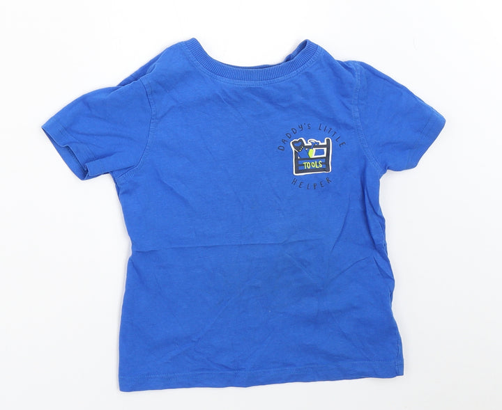 George Boys Blue   Basic T-Shirt Size 2-3 Years