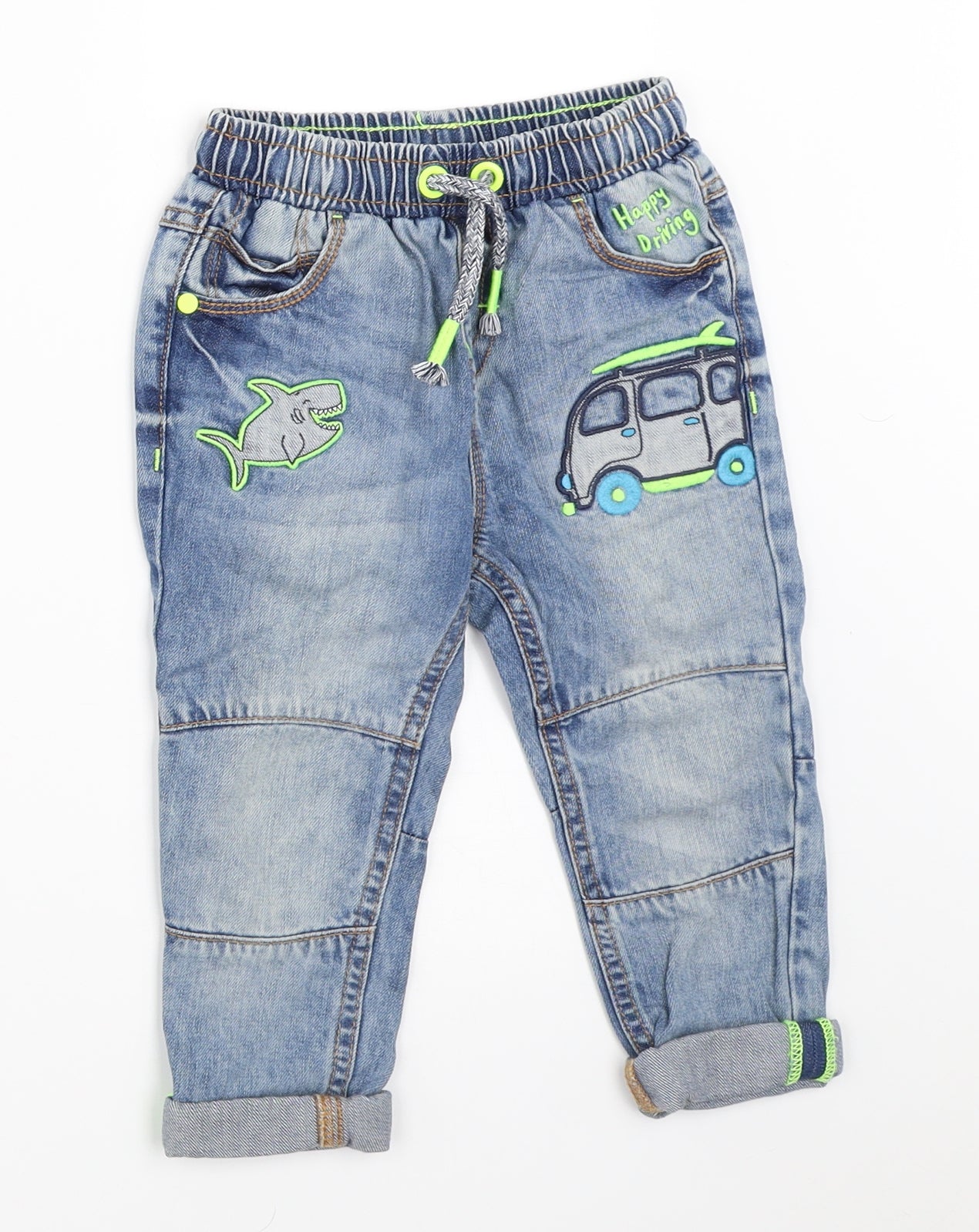 George Boys Blue  Denim Straight Jeans Size 2-3 Years