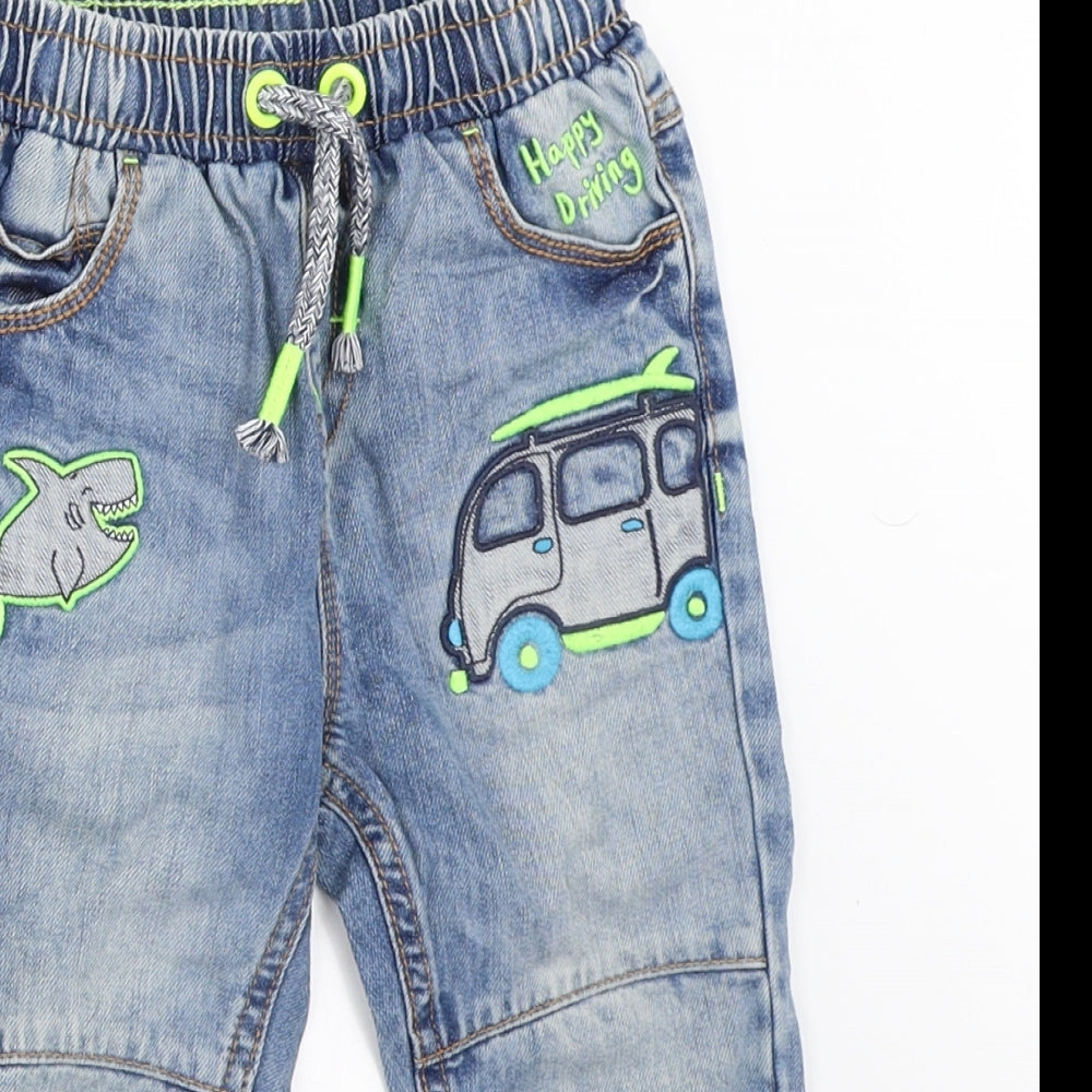 George Boys Blue  Denim Straight Jeans Size 2-3 Years