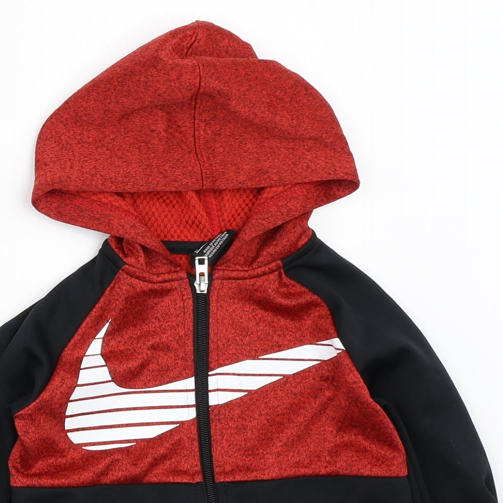 Nike Boys Black   Full Zip Hoodie Size 3 Years