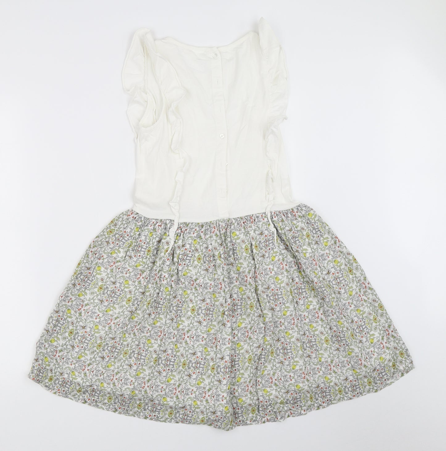 NEXT Girls White   Fit & Flare  Size 11 Years