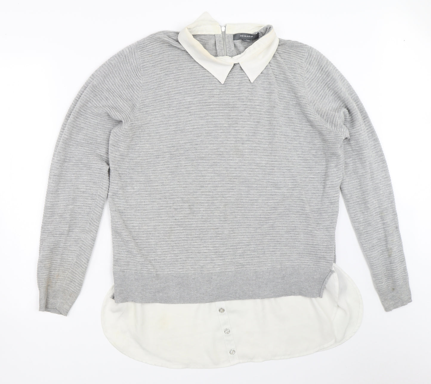 Primark Womens Grey   Pullover Jumper Size XL