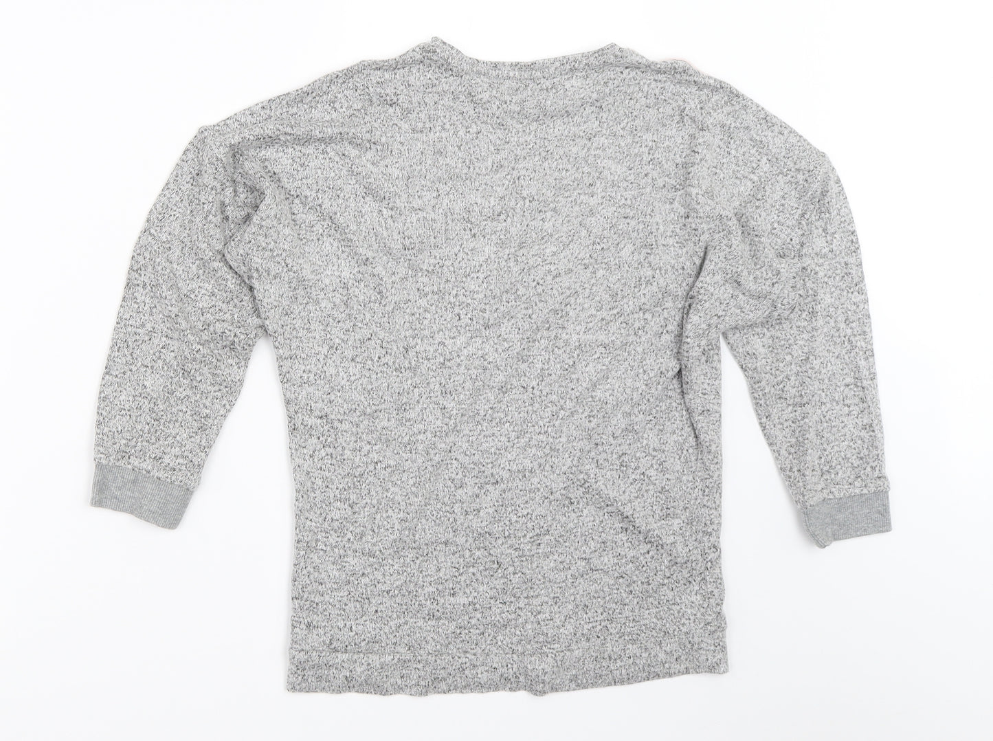 Nutmeg Girls Grey   Pullover Jumper Size 9-10 Years