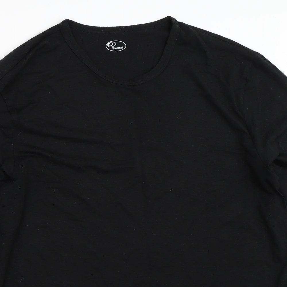 Marks and Spencer Mens Black    T-Shirt Size L  - thermal