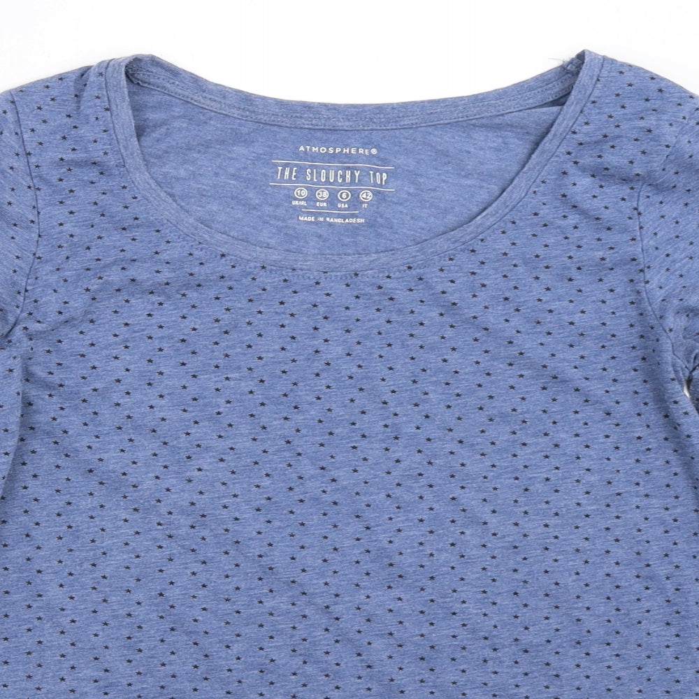 Atmosphere Womens Blue   Basic T-Shirt Size 10