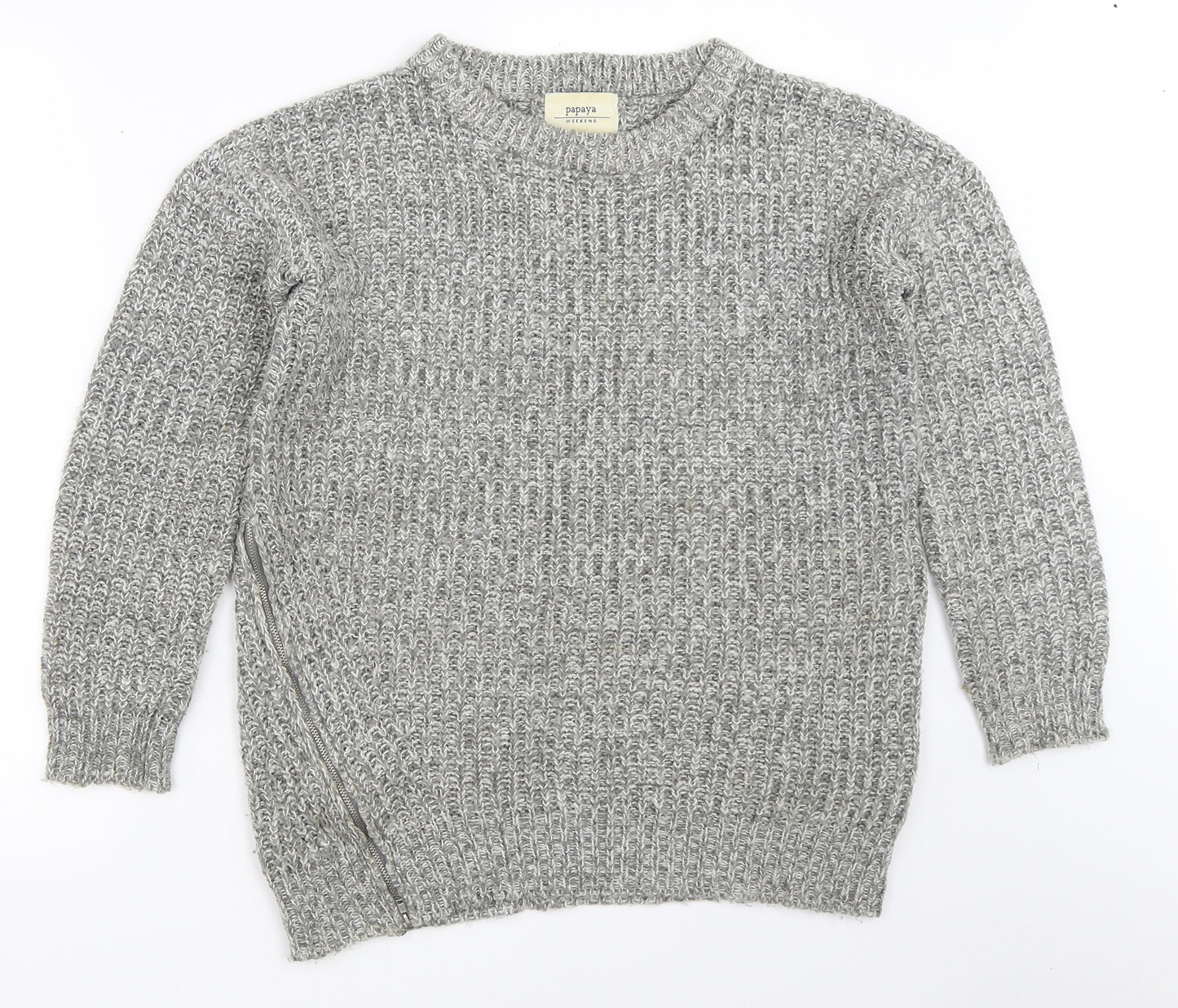Papaya Womens Grey   Pullover Jumper Size S