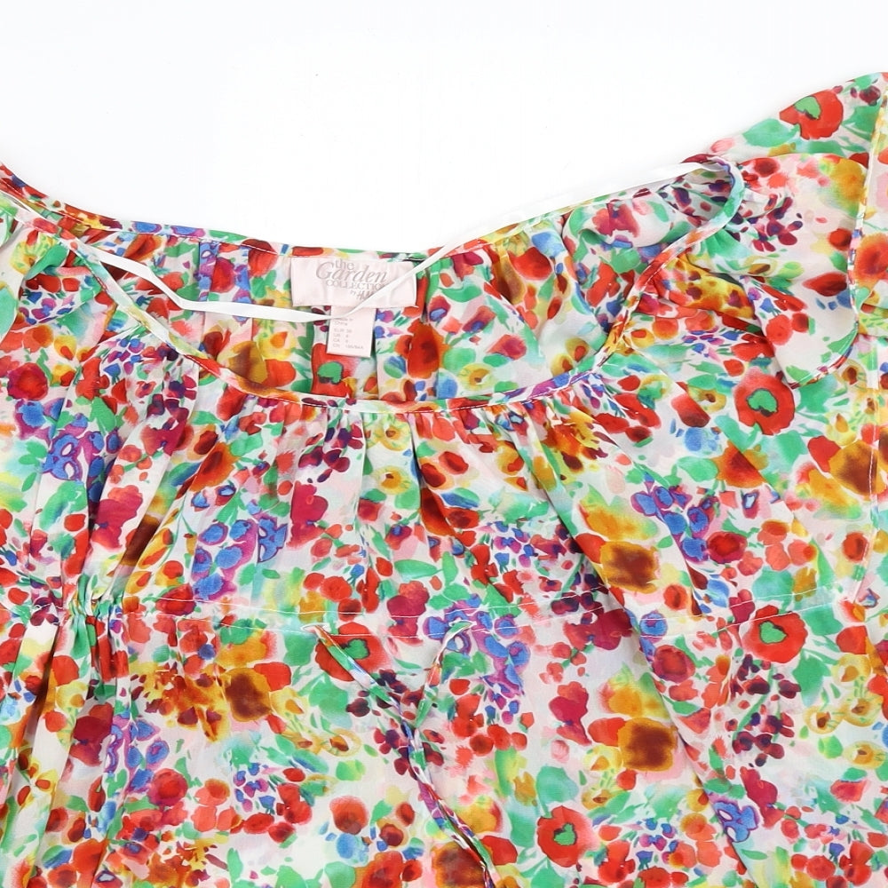 H&M Womens Multicoloured Floral  Basic Blouse Size 36