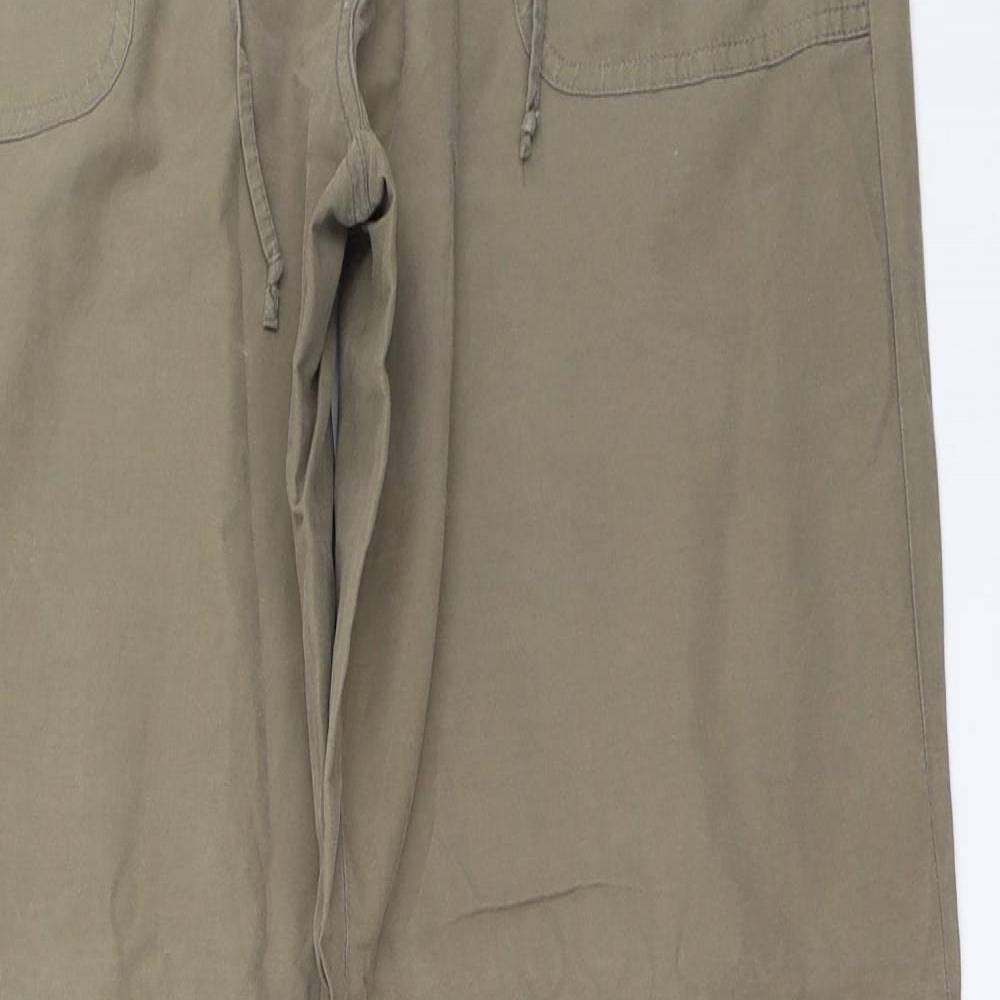 Dorothy Perkins Womens Green   Cargo Trousers Size 12 L32 in