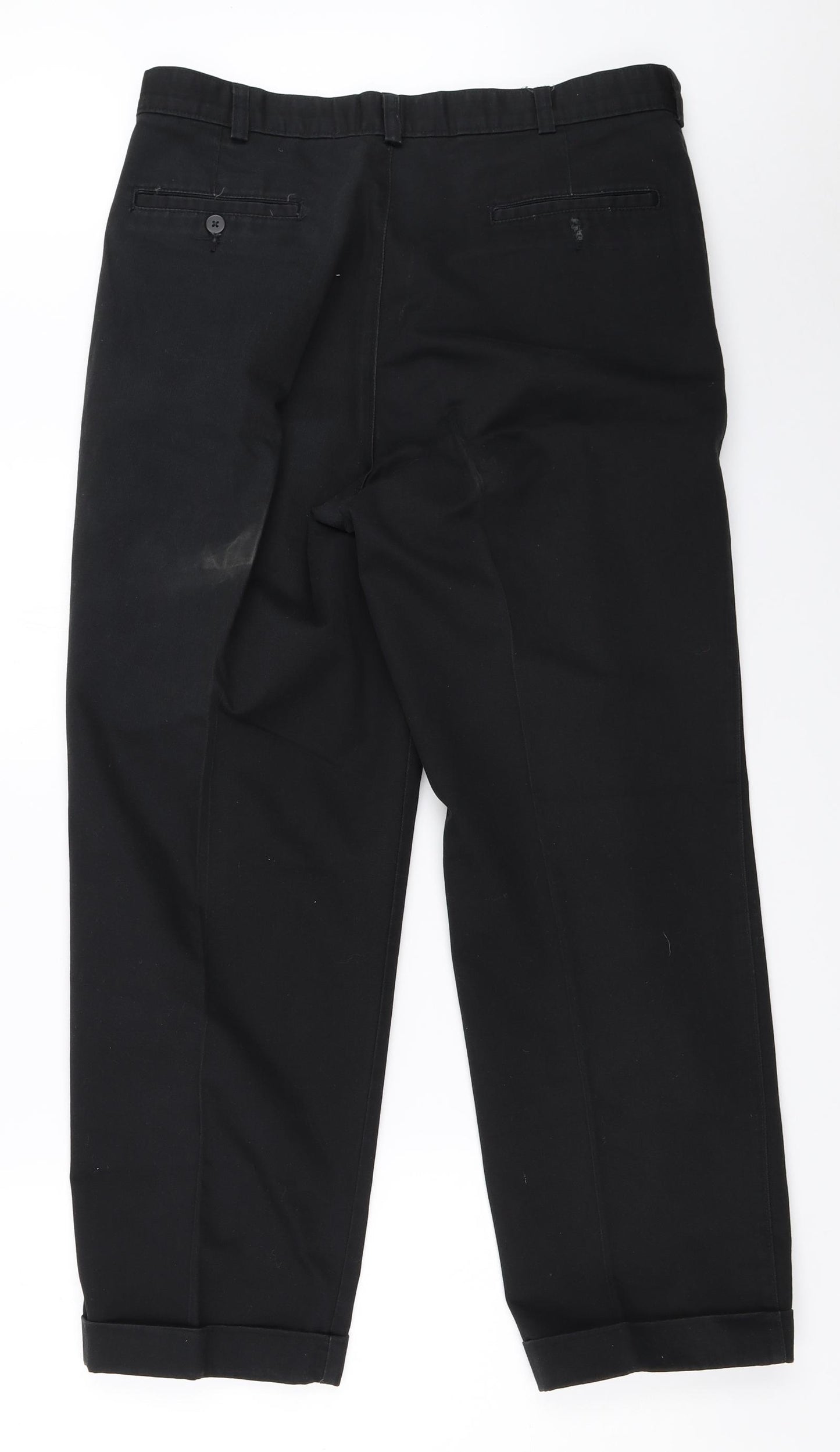Savane Mens Black   Trousers  Size 34 in L29 in