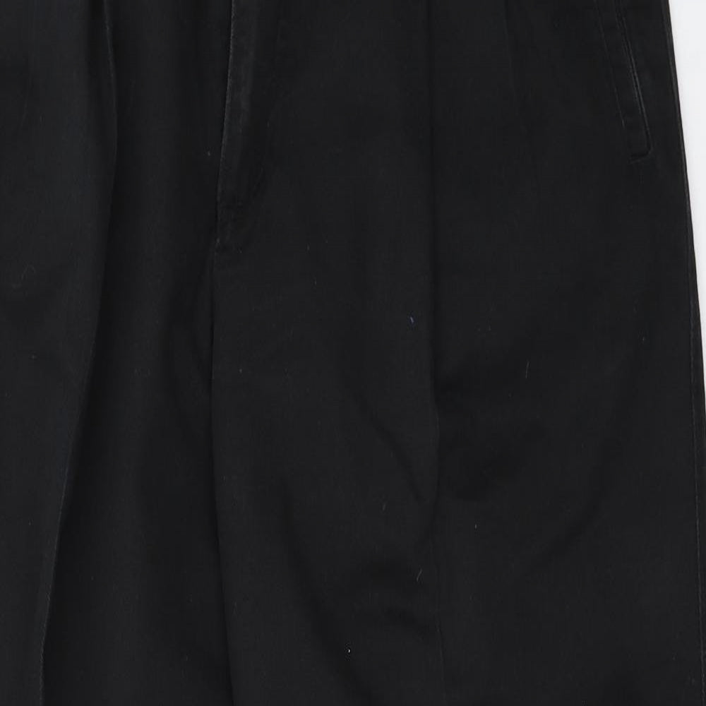 Savane Mens Black   Trousers  Size 34 in L29 in