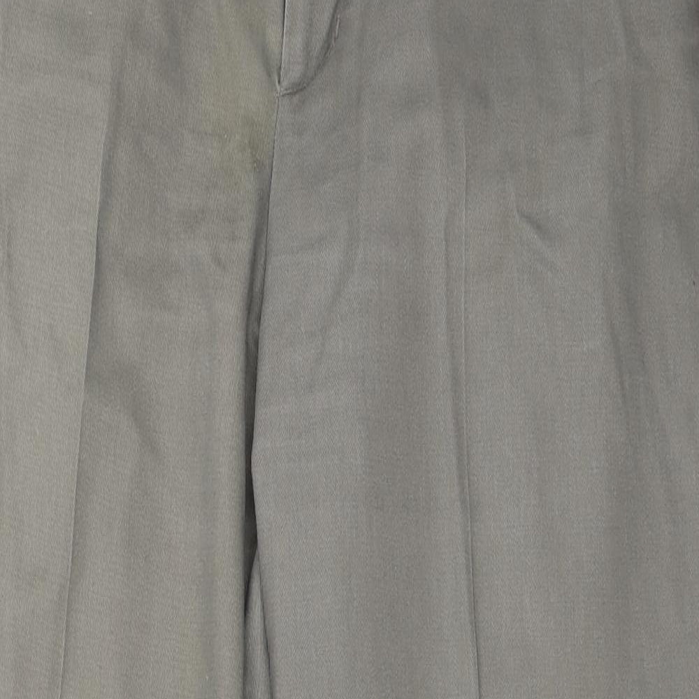 Haggar Mens Grey   Trousers  Size 34 in L29 in