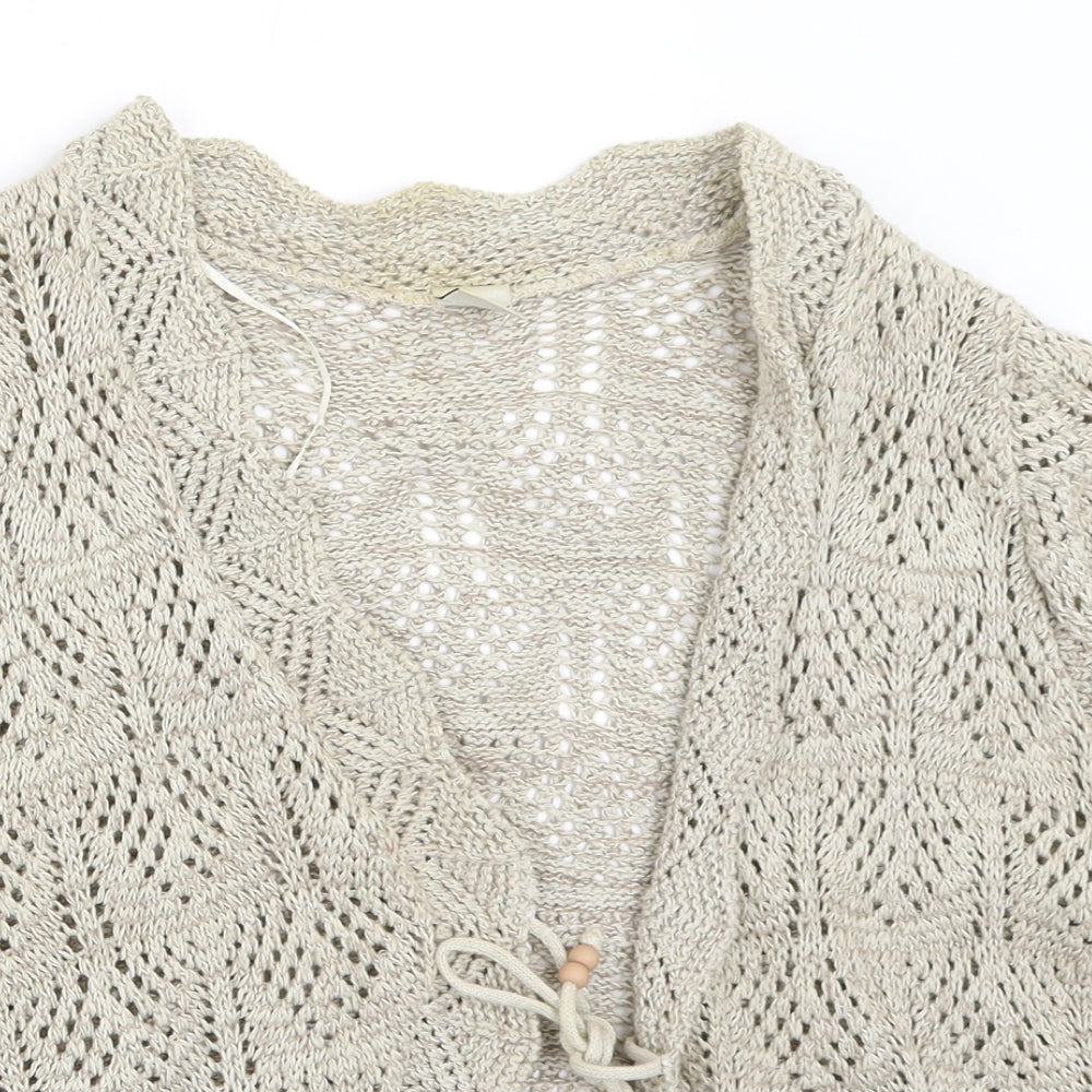 New Look Womens Beige   Cardigan Jumper Size 14