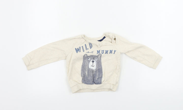 FRED&FLO   Girls Beige   Pullover Jumper Size 18-24 Months