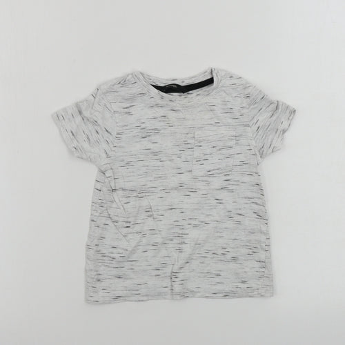 George Boys Grey Paisley  Basic T-Shirt Size 12-18 Months