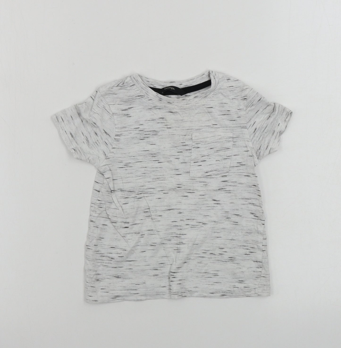 George Boys Grey Paisley  Basic T-Shirt Size 12-18 Months