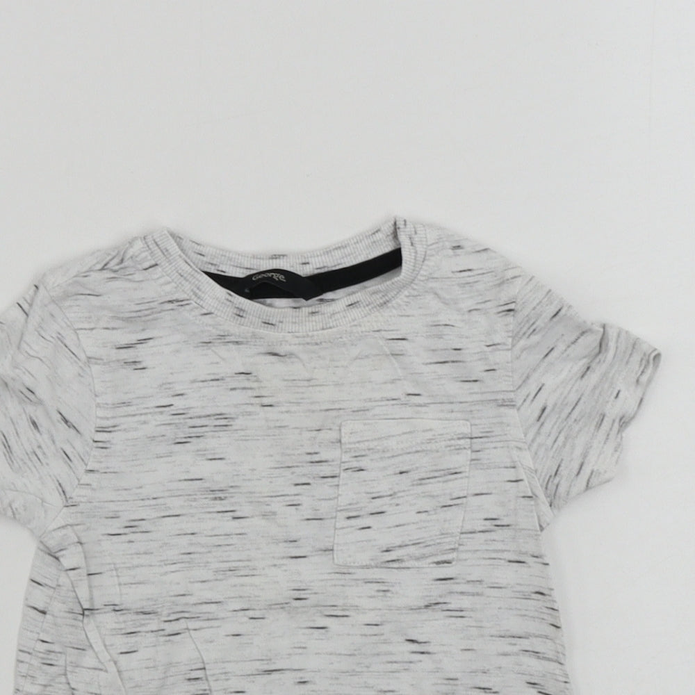 George Boys Grey Paisley  Basic T-Shirt Size 12-18 Months