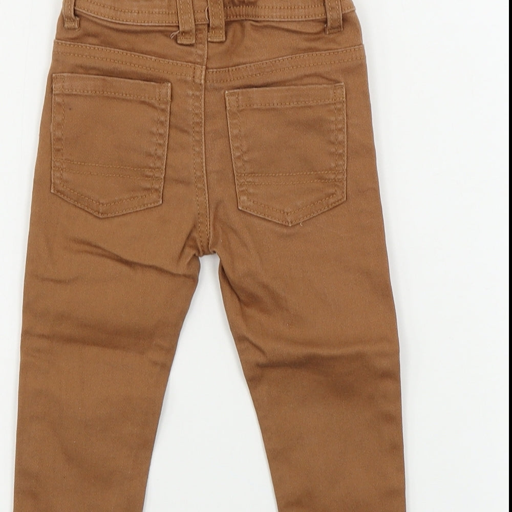 denim co Boys Brown   Cargo Jeans Size 12-18 Months