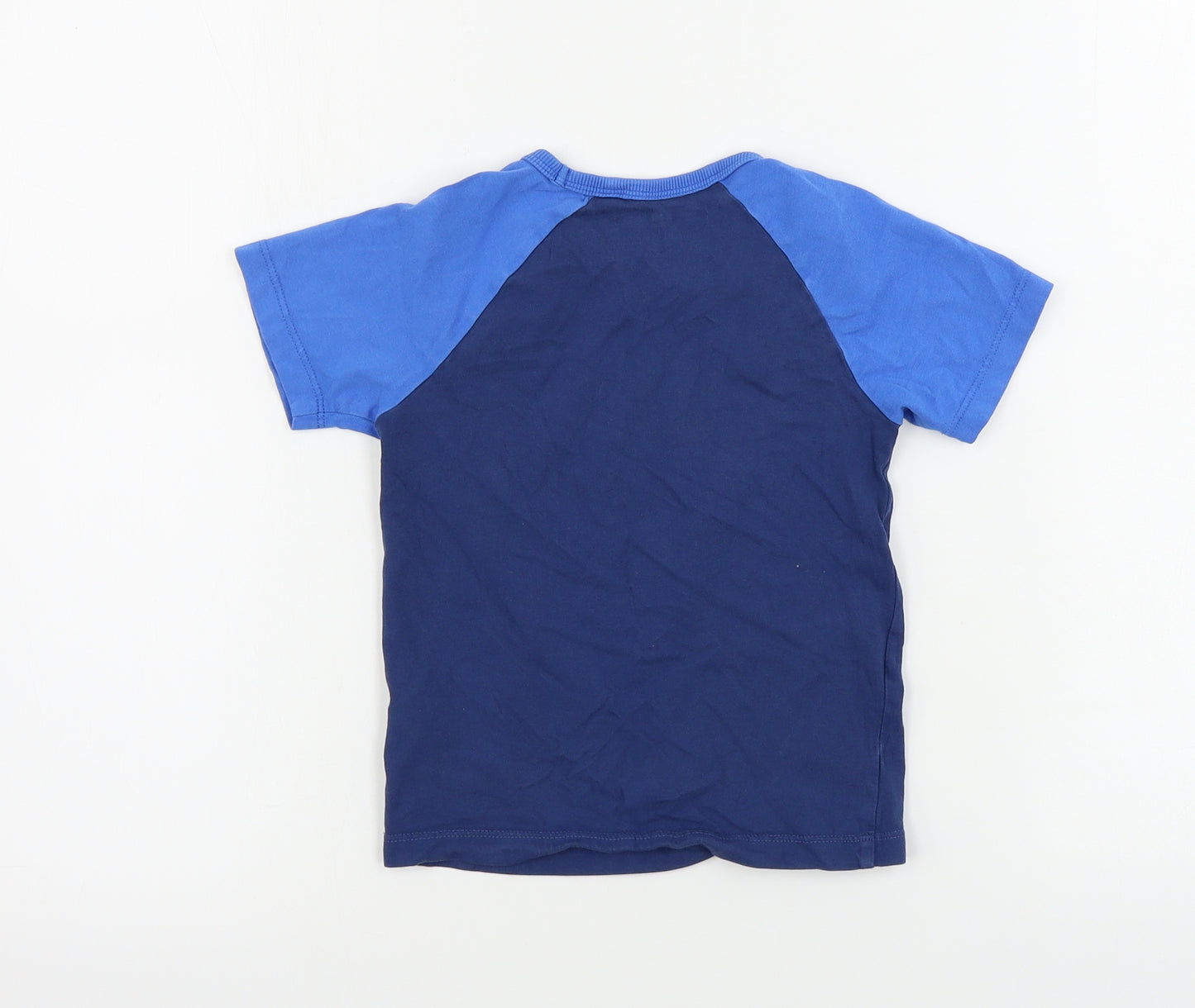 NEXT  Boys Blue Houndstooth  Basic T-Shirt Size 2-3 Years