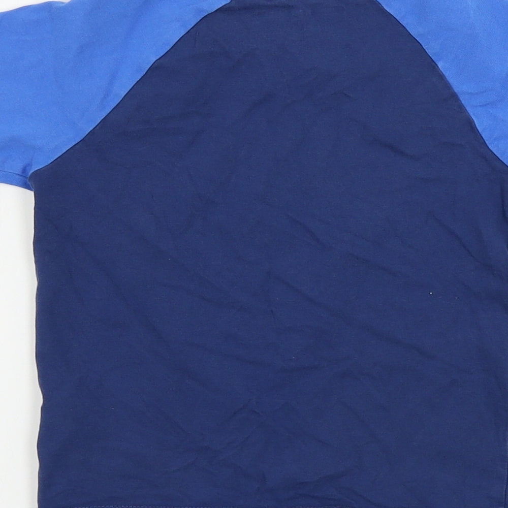 NEXT  Boys Blue Houndstooth  Basic T-Shirt Size 2-3 Years