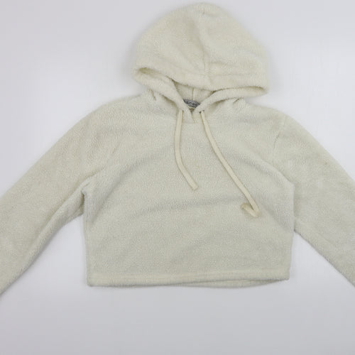 Select  Womens Ivory   Pullover Hoodie Size M