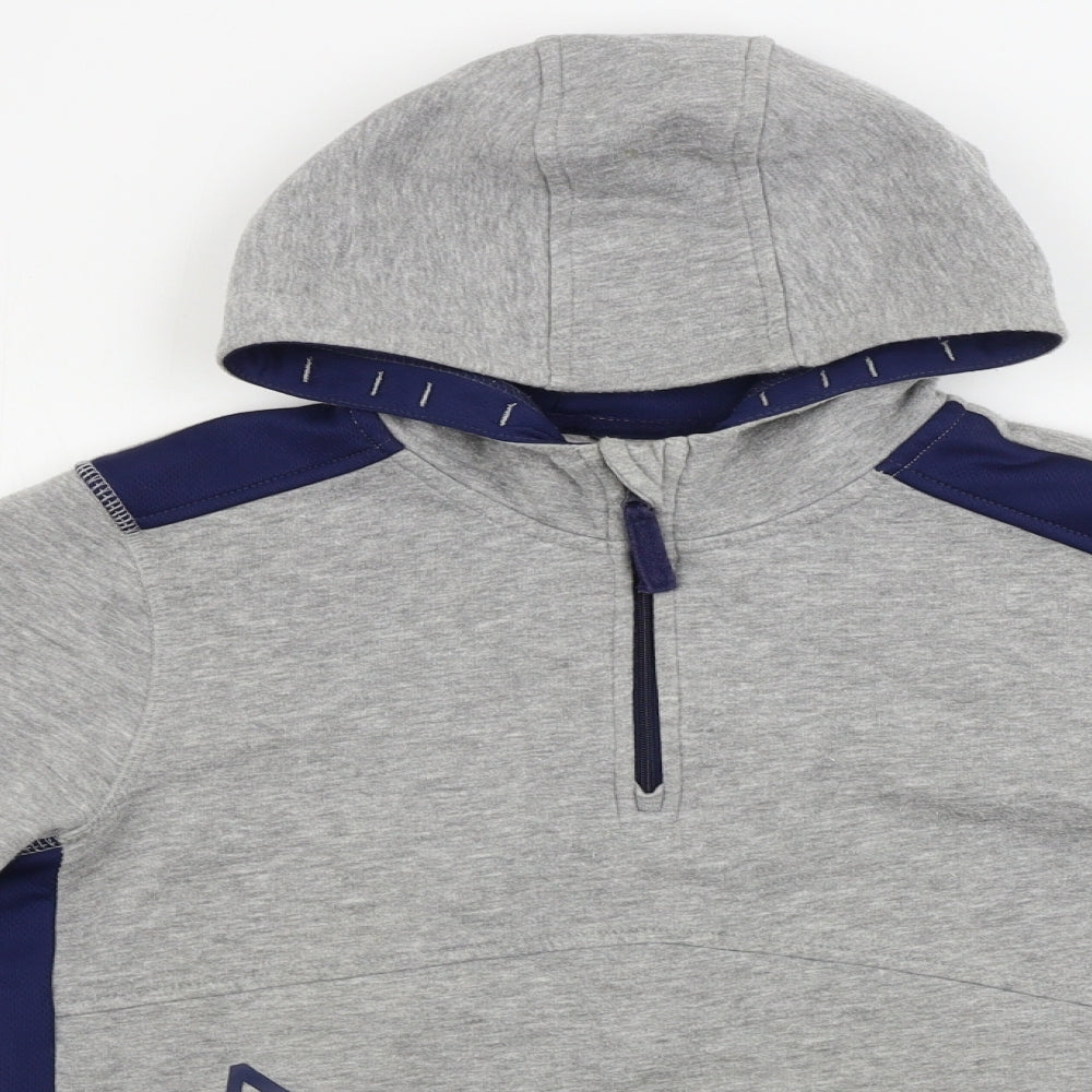 George  Boys Grey   Henley Hoodie Size 10-11 Years